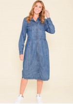 Brakeburn Denim Shirt Dress (blue) AW21